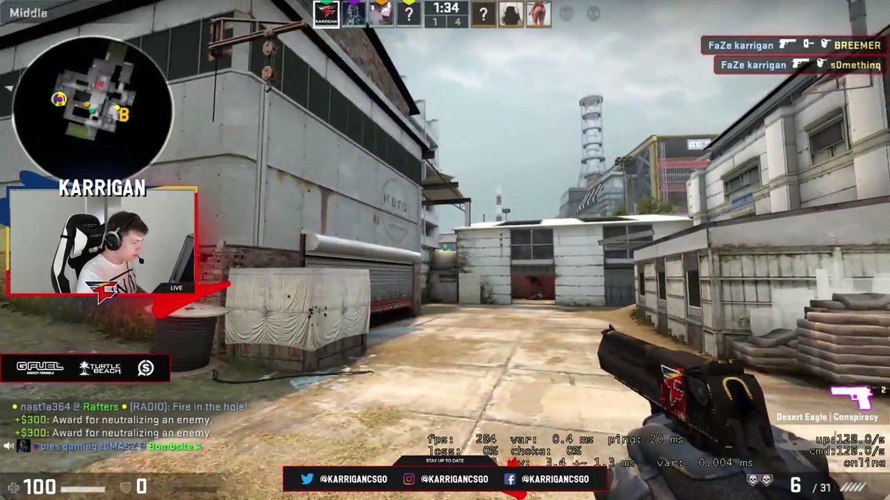 CSGO: karrigan deagle ace 1 taps