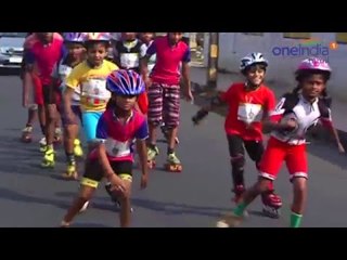 வாக்குப்பதிவு விழிப்புணர்வுக்காக ஸ்கேட்டிங் பிரசாரம்- வீடியோ