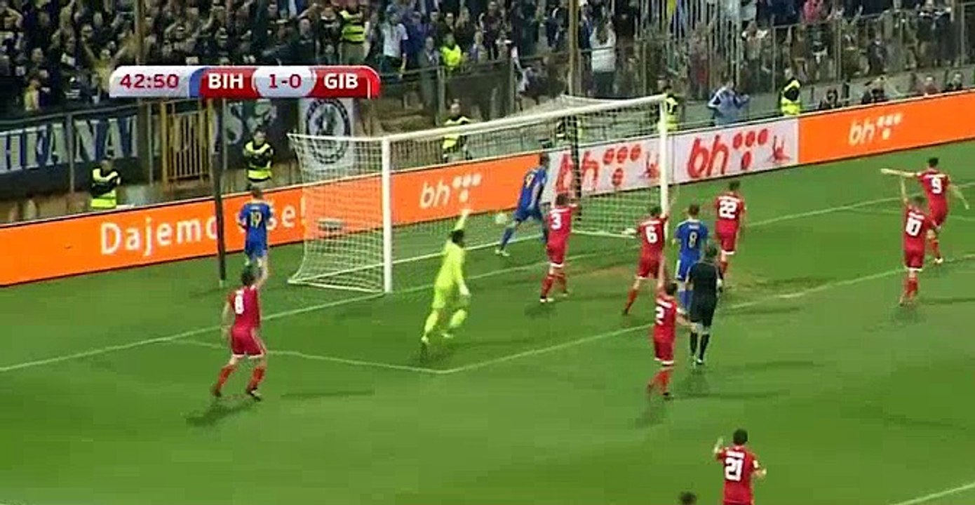 All Goals & highlights - Bosnia Herzegovina 5-0 Gibraltar - 25.03.2017