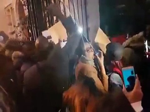 Manifestation de l'opposition contre Macky Sall à la résidence de l'ambassade de Paris