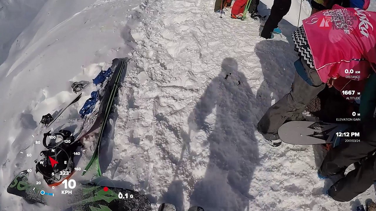 GoPro run Sam Lee - Haines Alaska FWT17 - Swatch Freeride World Tour 2017