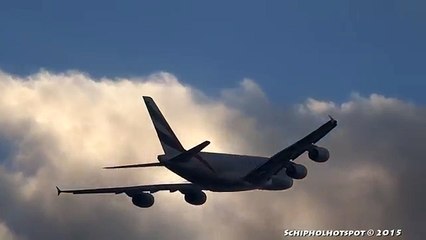 Emirates A380 CLOUD CUTTING