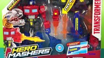Transformers Hero Smashers Electronic Optimus Prime Rescue Bots - Dinosaur Mashers Transfo