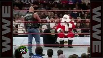 Sans 'Stone Cold' drops Santa Claus with a Stunner - Raw, Dec. 22, 1997