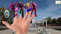 SUPERHEROES FINGER FAMILY! Nursery Rhymes Spiderman Hulk Ironman Superman & Captain Americ