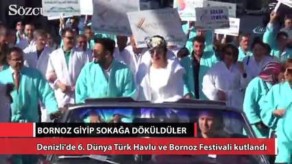 Bornoz giyip sokağa döküldüler