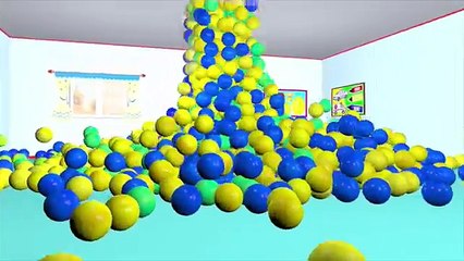 Ball Pit Finger Family 3D for Kids to Learn Colours | Surprise Eggs Nursery Rhymes Colors