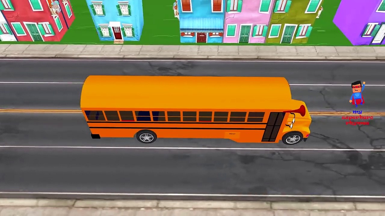 Wheels on the Bus Nursery Rhymes Collection for Children | Non Stop 3D Nursery Songs for B