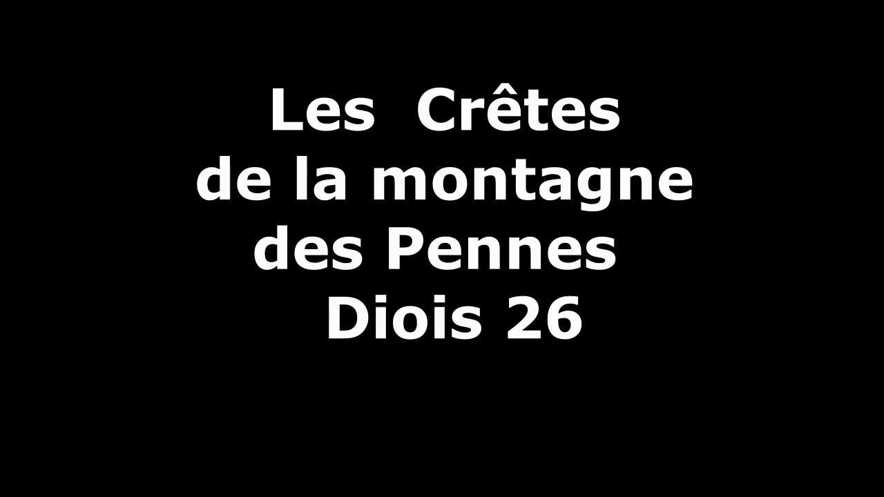 Les  Crêtes  de Pennes-Sec Diois 26