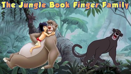 Finger Family Song! Nursery Rhyme Jungle Book Mowgli Bagheera Baloo ToyBox Tube