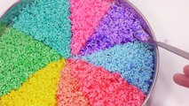 DIY How To Make Colors Rice Cocktail Learn Colors Glitter Slime Clay Toy - Kids Songs Nurs