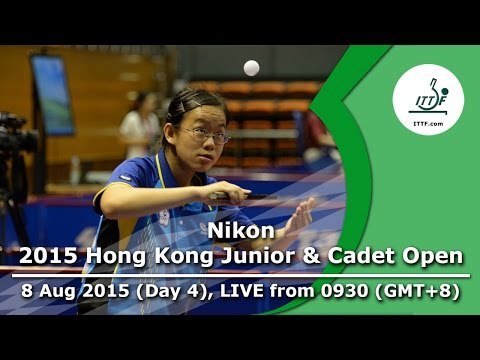 2015 Nikon Hong Kong Junior & Cadet Open – ITTF Golden Series Junior Circuit – Day 4 LIVE