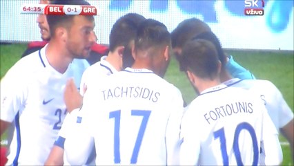 Panagiotis Tachtsidis Sent Off For A Clumsy Foul vs Belgium!