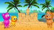 Mega Gummy bear building sand castle | Finger Family Nursery Rhymes Gummy Bear for Childre