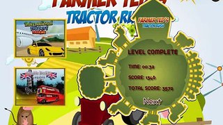 Смешной фермер.Гонки на тракторе .Funny farmer.Racing the tractor