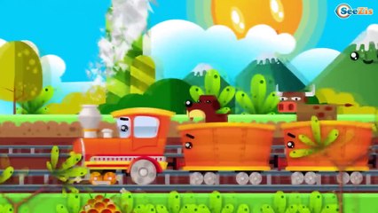 The Train - Trains learn to count | Kids Cars cartoon for children