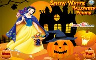 ♛ Disney Princess Snow White Halloween Pumpkin Carving And Decorating Game For Kids