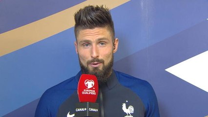 Qualifications Coupe du Monde 2018 - La réaction d'Olivier Giroud après Luxembourg/France