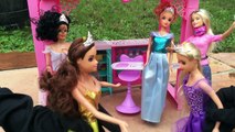 Disney Princess: ELSA, Cinderella, Belle, Snow White, Ariel  BARBIE Barbie House  Wheels