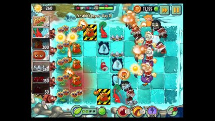 Plants vs Zombies 2 | Frostbite Caves Day 15 | Walkthrough