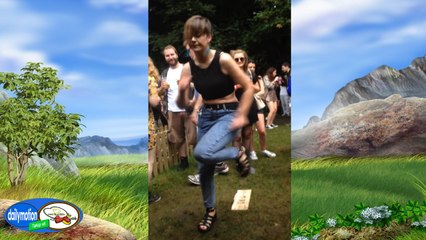 Şenlikte kuduruk kızın dansı