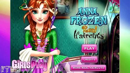 Disney FROZEN Princess Anna Frozen Real Haircuts - Dress Up Games