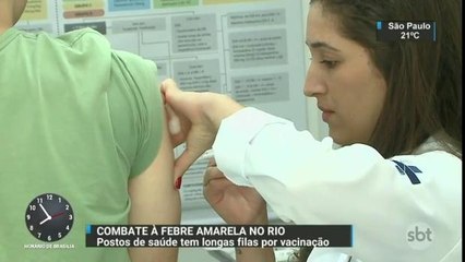 RJ: Vacinação contra febre amarela provoca filas de até duas horas