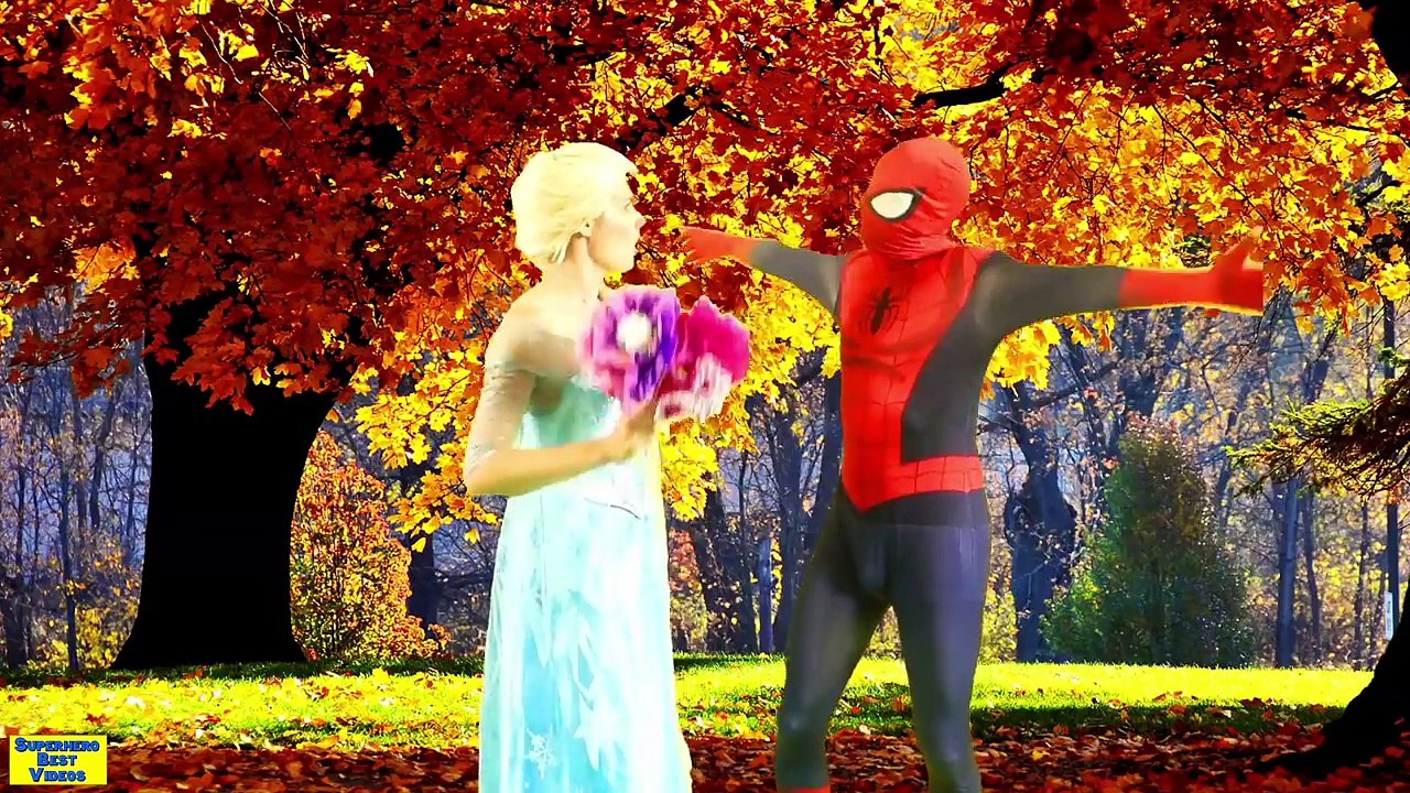 SPIDERMAN VS FROZEN ELSA BABYS POO Spiderman POOP PRANK Superhero In Real Life Prank Vide