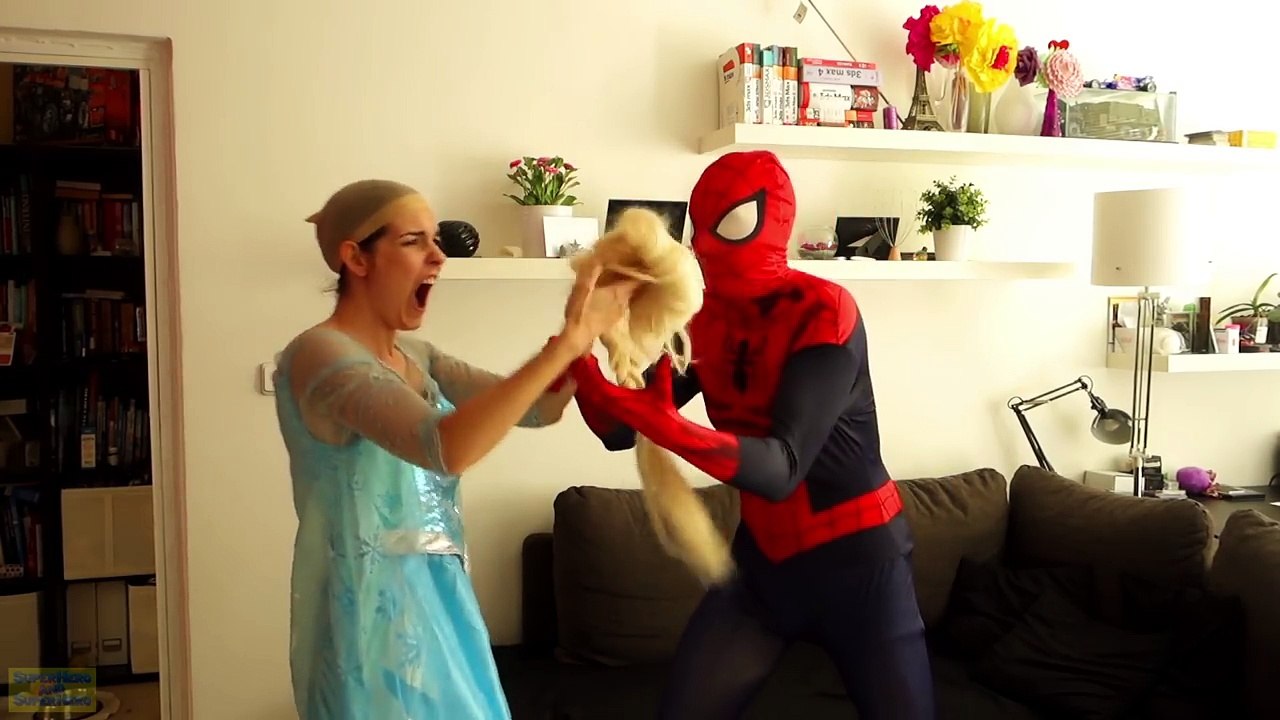 Frozen Elsa IS MISSING w/ Spiderman Belle Rapunzel Joker Makeup Challenge Fun Superhero in