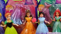 Elsa Anna Rapunzel Ariel Belle Merida Disney Princess Magic Clip Doll Collection