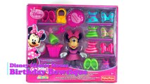 Minnie Mouse Birthday Bow-tique Dress-up Playset Fisher Price Disney Toys Brinquedos, Jugu