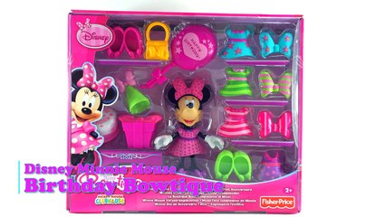 Minnie Mouse Birthday Bow-tique Dress-up Playset Fisher Price Disney Toys Brinquedos, Jugu