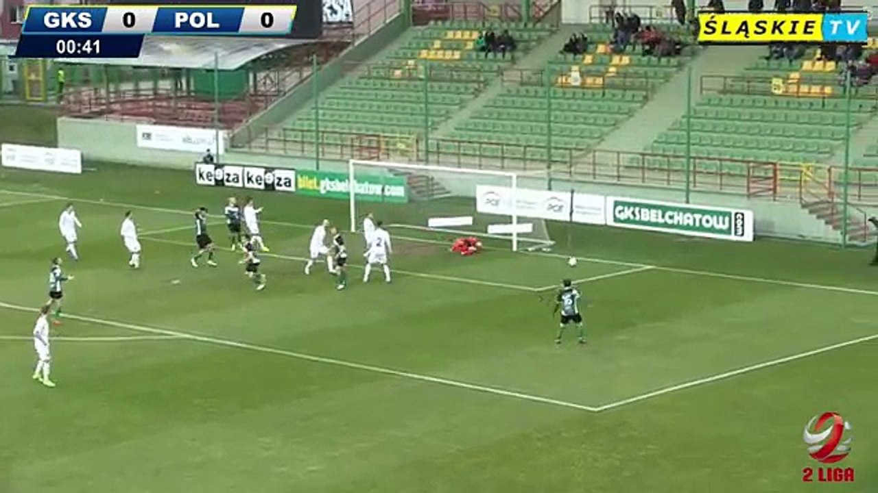 Belchatow 2:1 Polonia Warszawa 	(Polish II Liga. 25 March 2017	)