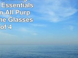 Cuisinart Advantage Glassware Essentials Collection All PurposeRed Wine Glasses Set of 4