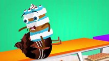 Ice Cream, Cake pop, Burger, Chocolate, Candy and many more Finger Family Songs