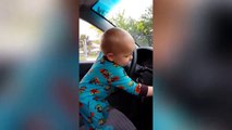 Adorable baby dancing to hip hop