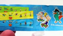 2 Surprise eggs Phineas and Ferb Surprise Chocolate Eggs Unboxing gift toy