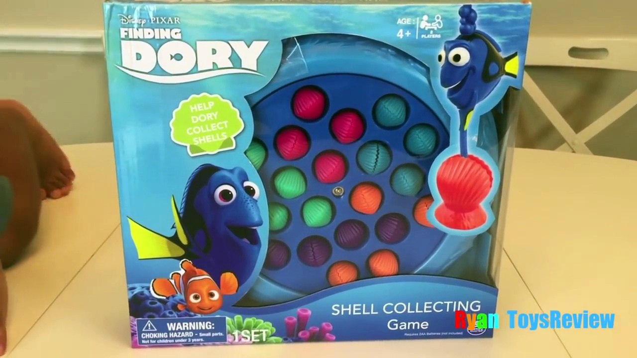 Disney Finding Dory Fishing Game Shell Collecting Chocolate Eggs Surprise Toys Disney Cars Go Fishin