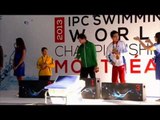 Swimming - men's 400m freestyle S6 medal ceremony - 2013 IPC Swimming World Championships Montreal