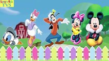 Mickey Mouse & Donald Duck Babies CUT BIKINI GIRL SUNBATHING! Finger Family Song Nursery R