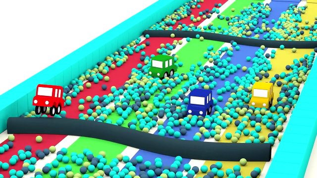JUMPING CARS Ball Pool! - Cartoon Cars Videos for Kids. Cartoons for Children - Kids Cars Cartoons BestDramaTv.Net
