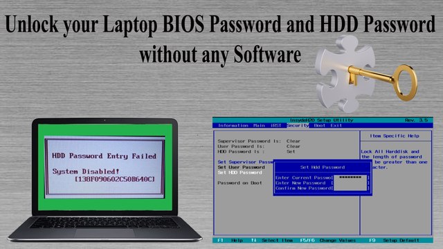 how to remove bios password in laptop