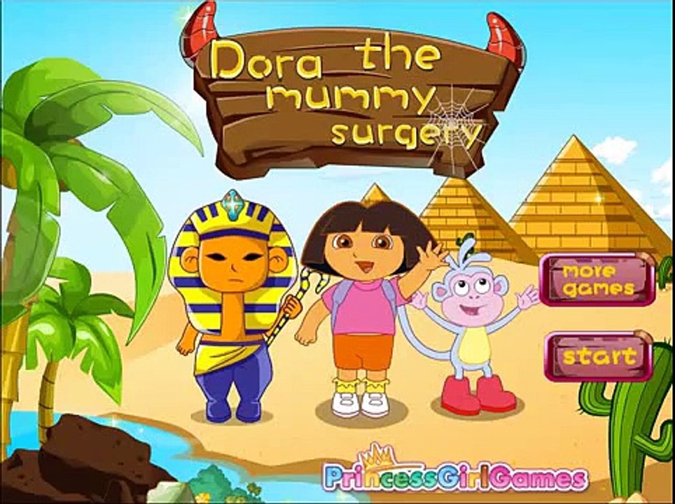 Dora The Explorer The Mummy Surgery - Dora Doctor Caring Cartoon Game For Children
