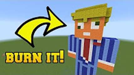 PopularMMOs Minecraft - IS THAT DONALD TRUMP?!? BURN HIM!!