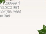 LENOX Blush Crystal White Wine Glasses 11oz Personalized Bride  Groom Couple Design 2pc