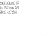 Carlisle 564507 Alibi ShatterResistant Plastic White Wine Glass 8 oz Set of 24