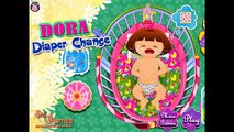 Даша Игра—Даша Пеленки—Мультик Онлайн Видео Игра Для Детей new Dora Diaper Change Dora the Explorer