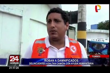 Tumbes: roban donaciones para familias damnificadas