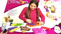 Play Doh Masha and the Bear molding set - Маша и Медведь PlayDoh - Eggs and Toys TV