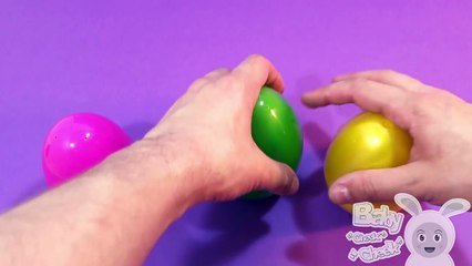 Learn Colours with Surprise Nesting Eggs! Opening Surprise Eggs with Kinder Egg Inside! Le